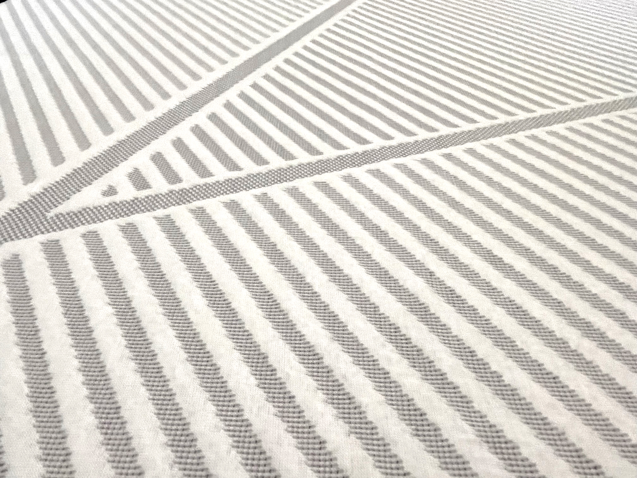 100% POLYESTER 330GSM MATTRESS TICKING FABRIC GEOGRAPHY PATTERN