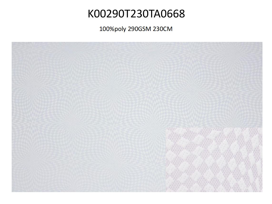 NEW GEOMETRY DESIGN 100% POLYESTER 290GSM KNITTING FABRIC 