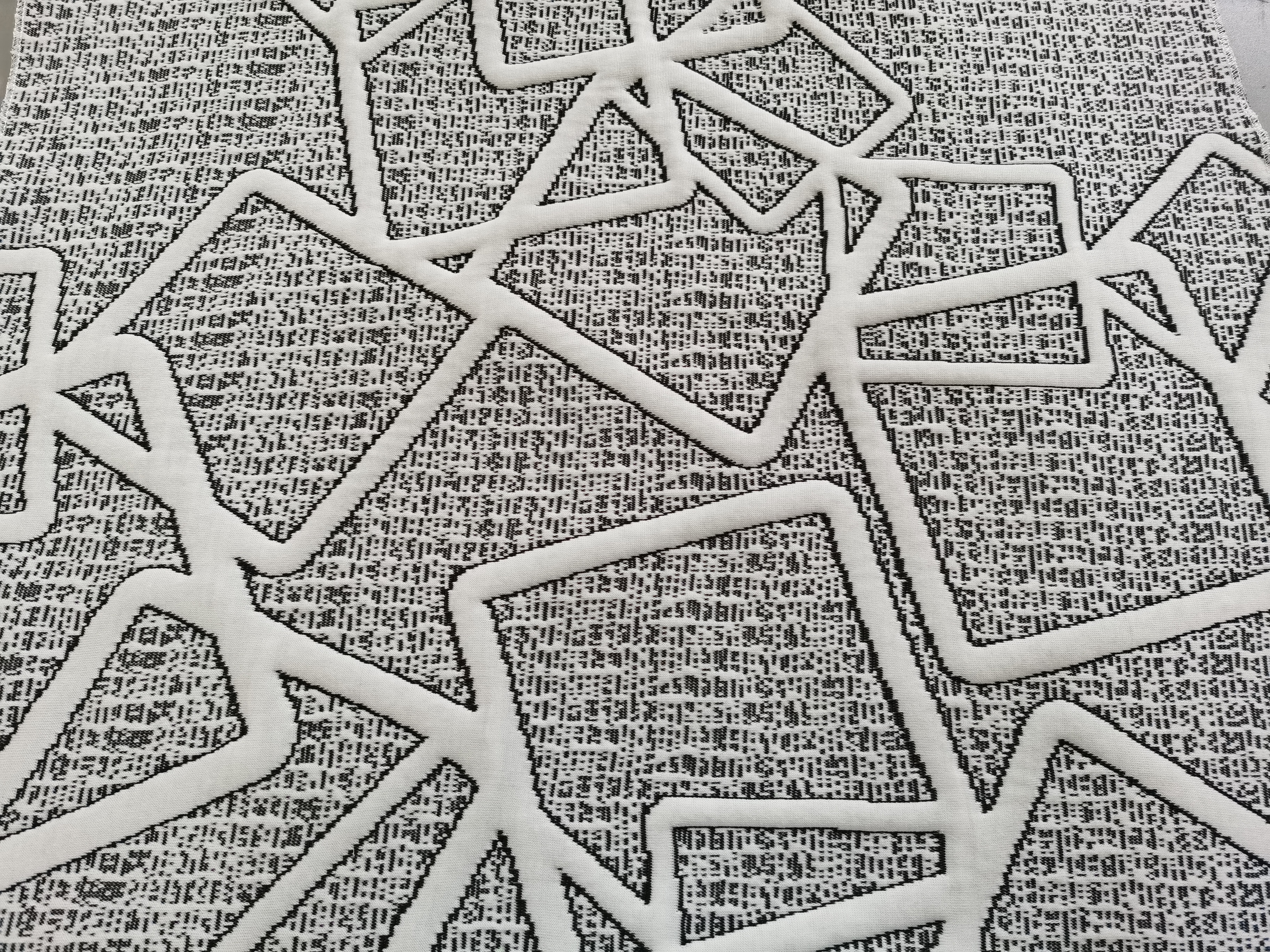 100% POLYESTER 350GSM NAVY STRETCH KNIT MATTRESS TICKING FABRIC FOR HIGH STANDARD LATEX MATTRESS 