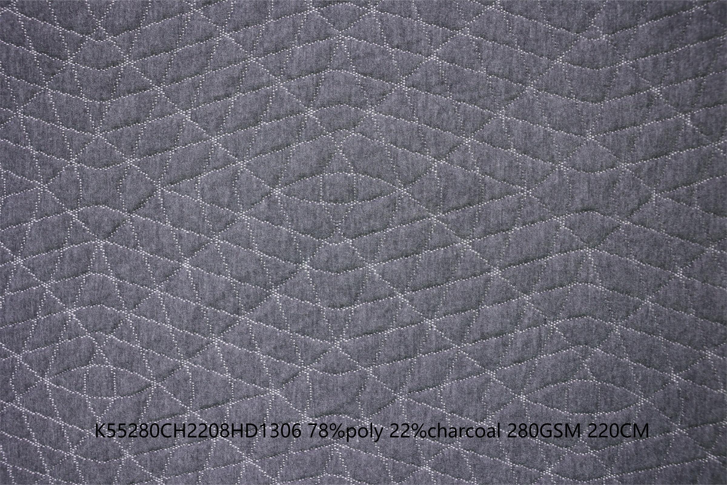 BAMBOO GREY CHARCOAL MATTRESS FABRIC ANTI ODOR 