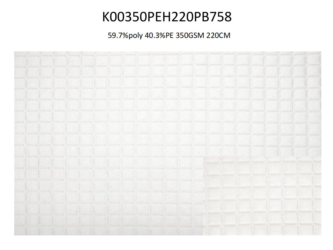 Medium Density PE cooling knitting fabric for Pillow and Mattress 