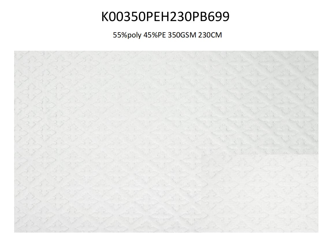 Medium Density PE cooling knitting fabric for Pillow and Mattress 
