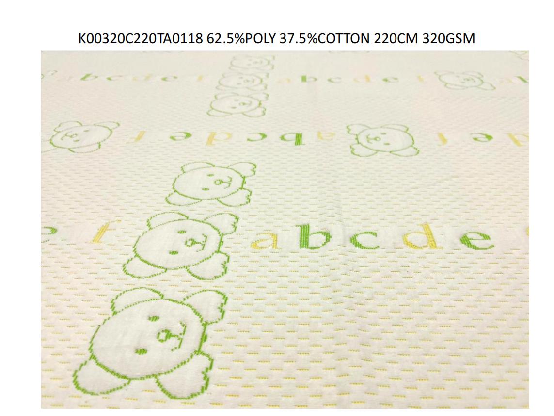 Children's Mattress Ticking Fabric 62.5%POLY 37.5%COTTON 