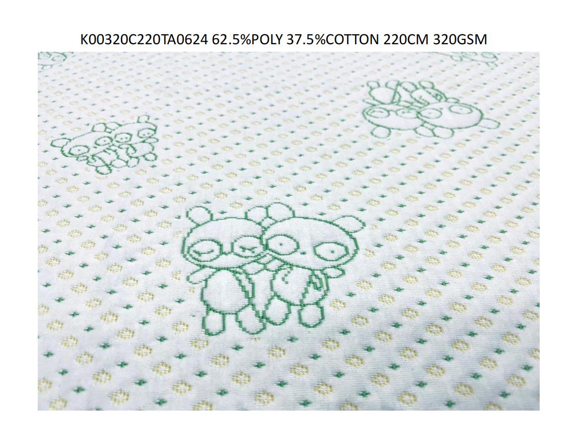 Children's Mattress Ticking Fabric 62.5%POLY 37.5%COTTON 
