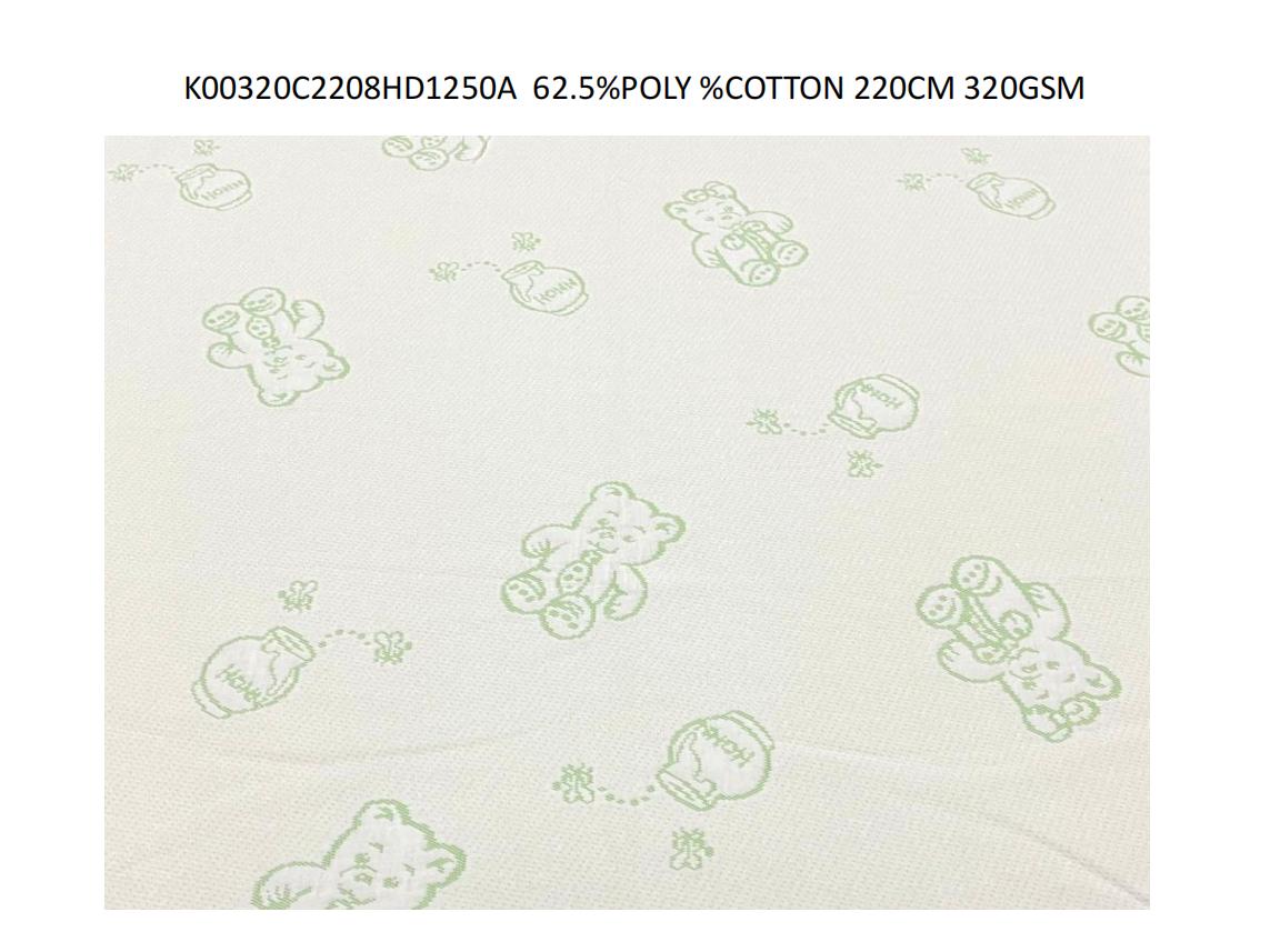 Children's Mattress Ticking Fabric 62.5%POLY 37.5%COTTON 