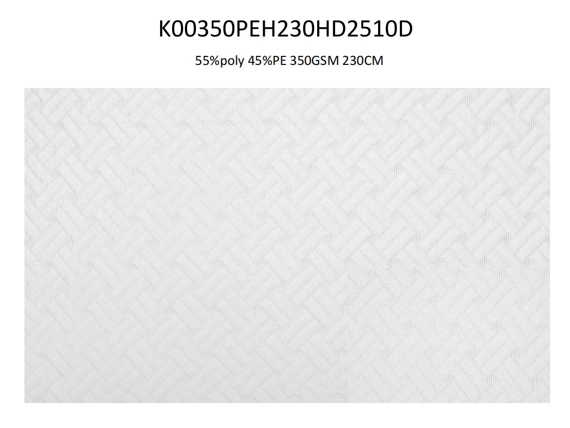 Medium Density PE cooling knitting fabric for Pillow and Mattress 